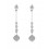 Pendientes de oro blanco (18K) con diamante
