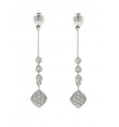 Pendientes largos diamantes