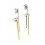 Pendientes de oro blanco y oro amarillo (18K) con diamante