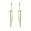 Pendientes largos minimalistas