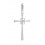 Cruz de oro blanco (18K) con diamante