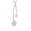 Gargantilla de oro blanco (18K) con diamante