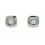 Pendientes de oro blanco (18K) con diamante