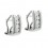 Pendientes de oro blanco (18K) con diamante