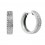 Pendientes de oro blanco (18K) con diamante