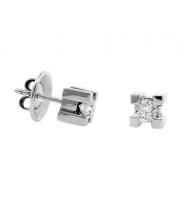Pendientes diamantes cuatro garras