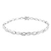 Pulsera de oro blanco (18K) con diamante