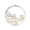 COLGANTE DE ORO BLANCO Y ORO AMARILLO CON BRILLANTES