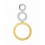 Colgande de oro blanco y oro amarillo (18K) con diamante