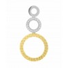 Colgante oro amarillo y blanco con diamantes