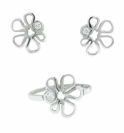 Juego de comunión oro blanco 