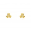 Pendientes trébol de oro amarillo (18K)