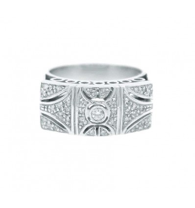 SORTIJA ORO 18K CON 39 DIAMANTES TALLA BRILLANTE