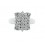 Sortija de oro blanco (18K) con diamante