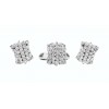 Juego pendientes y sortijade oro con diamantes