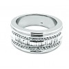 Sortija de oro blanco (18K) con diamante