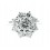 Sortija de oro blanco (18K) con diamante