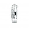 Sortija de oro blanco con diamantes