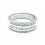 Sortija de oro blanco (18K) con diamante