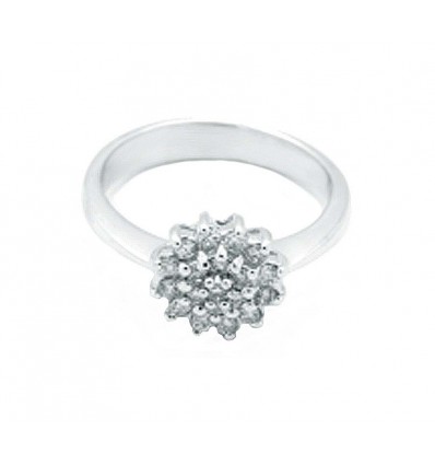 ROSETA ORO BLANCO Y DIAMANTES