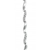 PULSERA PARA SEÑORA DE ORO BLANCO. DISEÑO ITALIANO. 19CMS X 0,75CMS