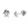PENDIENTES estrella DE oro blanco CON DIAMANTE