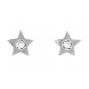 PENDIENTES estrella DE oro blanco CON DIAMANTE