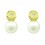 Pendientes de oro amarillo (18K) con perla y diamante