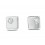 Pendientes de oro blanco (18K) con diamante