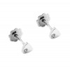 PENDIENTES BEBE DE ORO BLANCO DE CON DIAMANTES