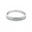 Sortija de oro blanco (18K) con circonita