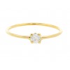 Solitario de oro de 18K