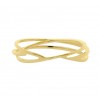 Sortija de oro 18K aros cruzados