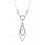 Juego de gargantilla y pendientes de oro blanco (18K) con diamante