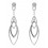 Pendientes de oro blanco (18K) con diamante