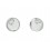 Pendientes de oro blanco (18K) con diamante