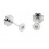 Pendientes de oro blanco (18K) con diamante