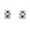 Pendientes de oro blanco (18K) con diamante