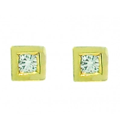 Pendientes diamantes niña