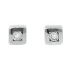 Pendientes de oro blanco (18K) con diamante