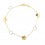 Pulsera de oro blanco y oro amarillo (18K)