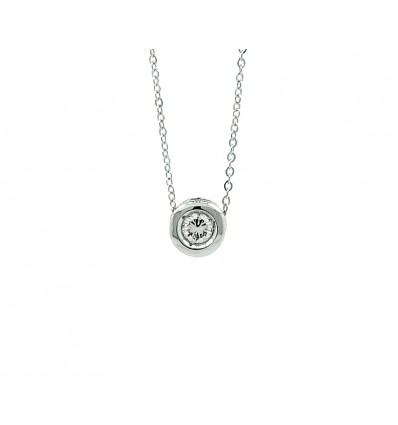 Chaton de oro blanco con diamante