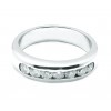 Alianza oro blanco y diamantes