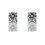 Pendientes de oro blanco (18K) con diamante