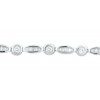 PULSERA DE ORO blanco CON DIAMANTES