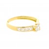 Solitario de oro amarillo (18K)