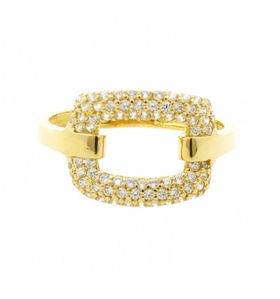 Sortija de oro amarillo (18K)