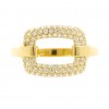 Sortija de oro amarillo (18K)