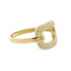 Sortija de oro amarillo (18K)