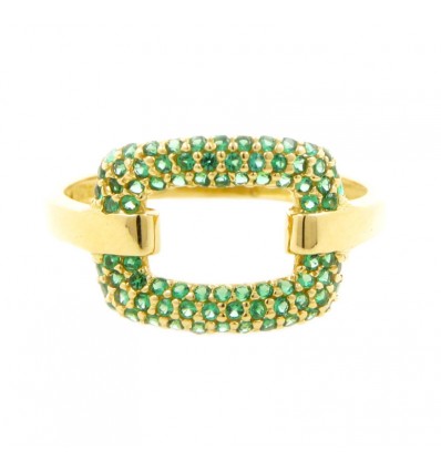 Sortija de oro amarillo (18K)